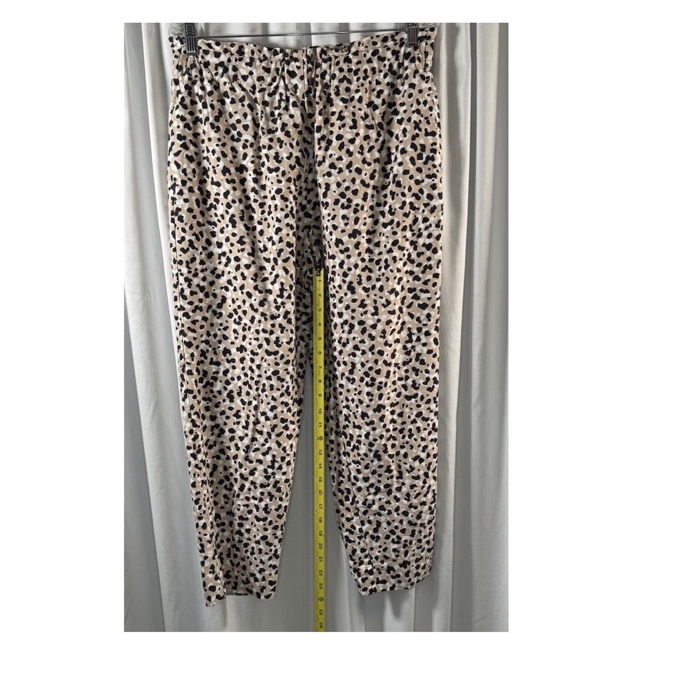 ANN TAYLOR Womens Leopard Print Pants Elastic Waist Resortwear Casual 82-06 - Picture 10 of 11